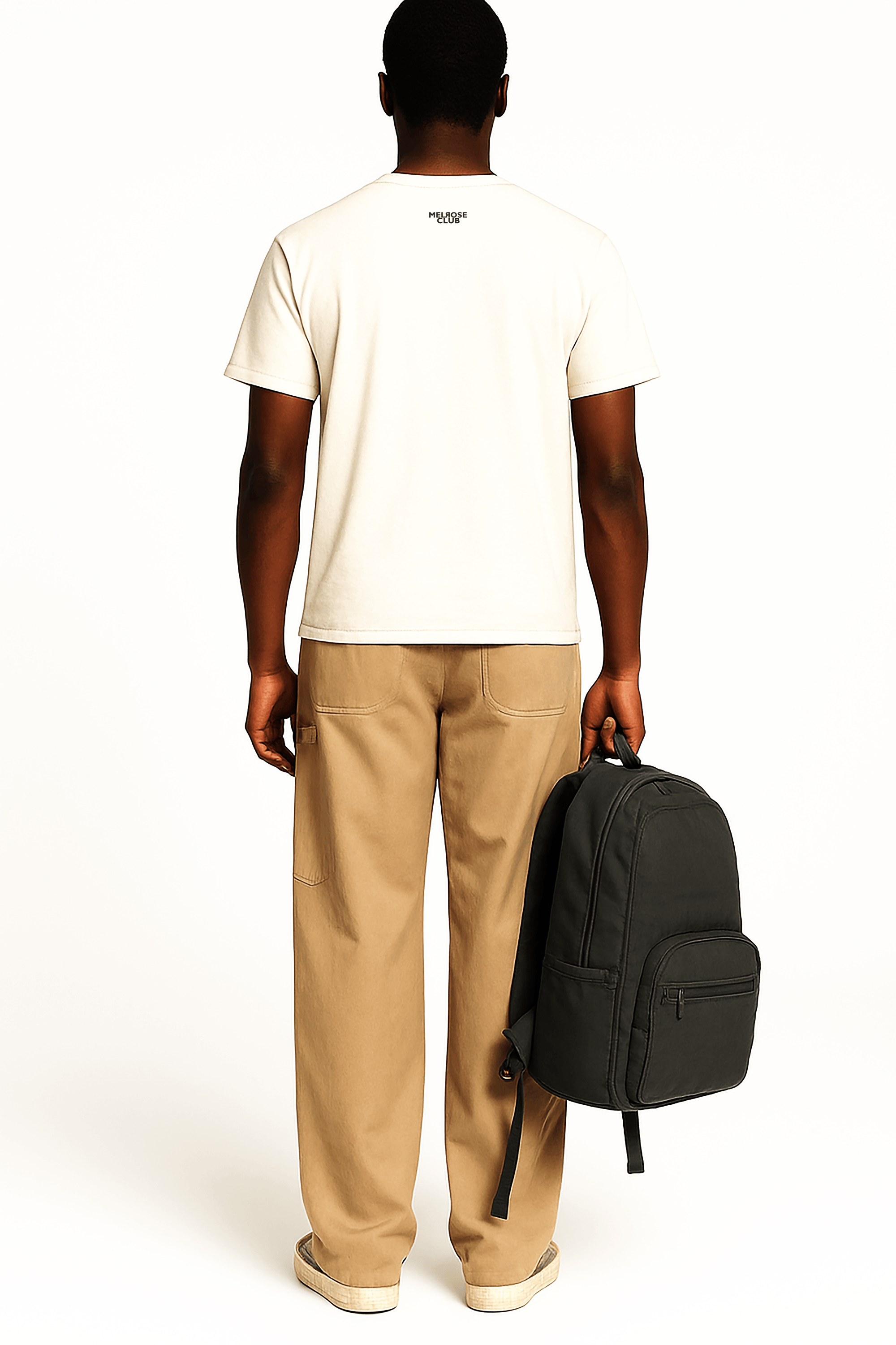 Men's Melrose Club Garden Bloom Print T-Shirt in cream color, perfect for casual outings