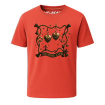 Melrose Club Nautical Heart Graphic Tee in Red with Unique Nautical Design